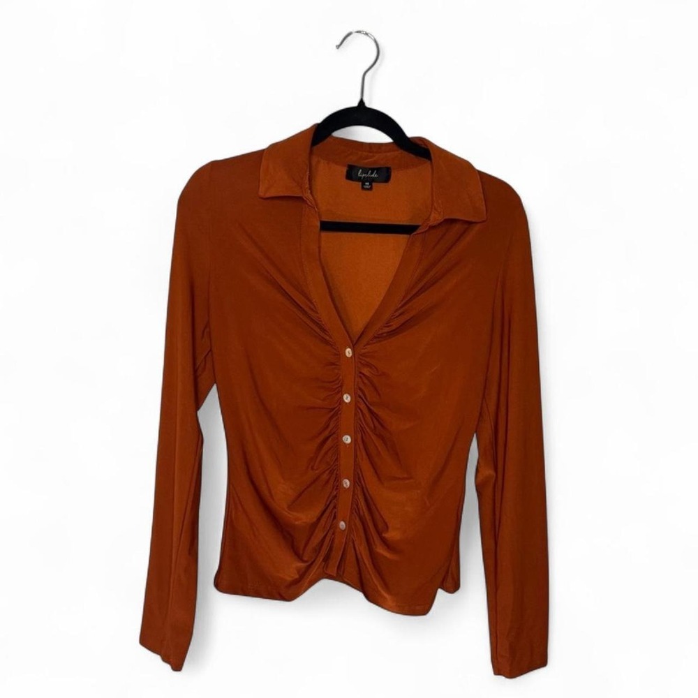 Burnt Orange Blouse from Lipslide